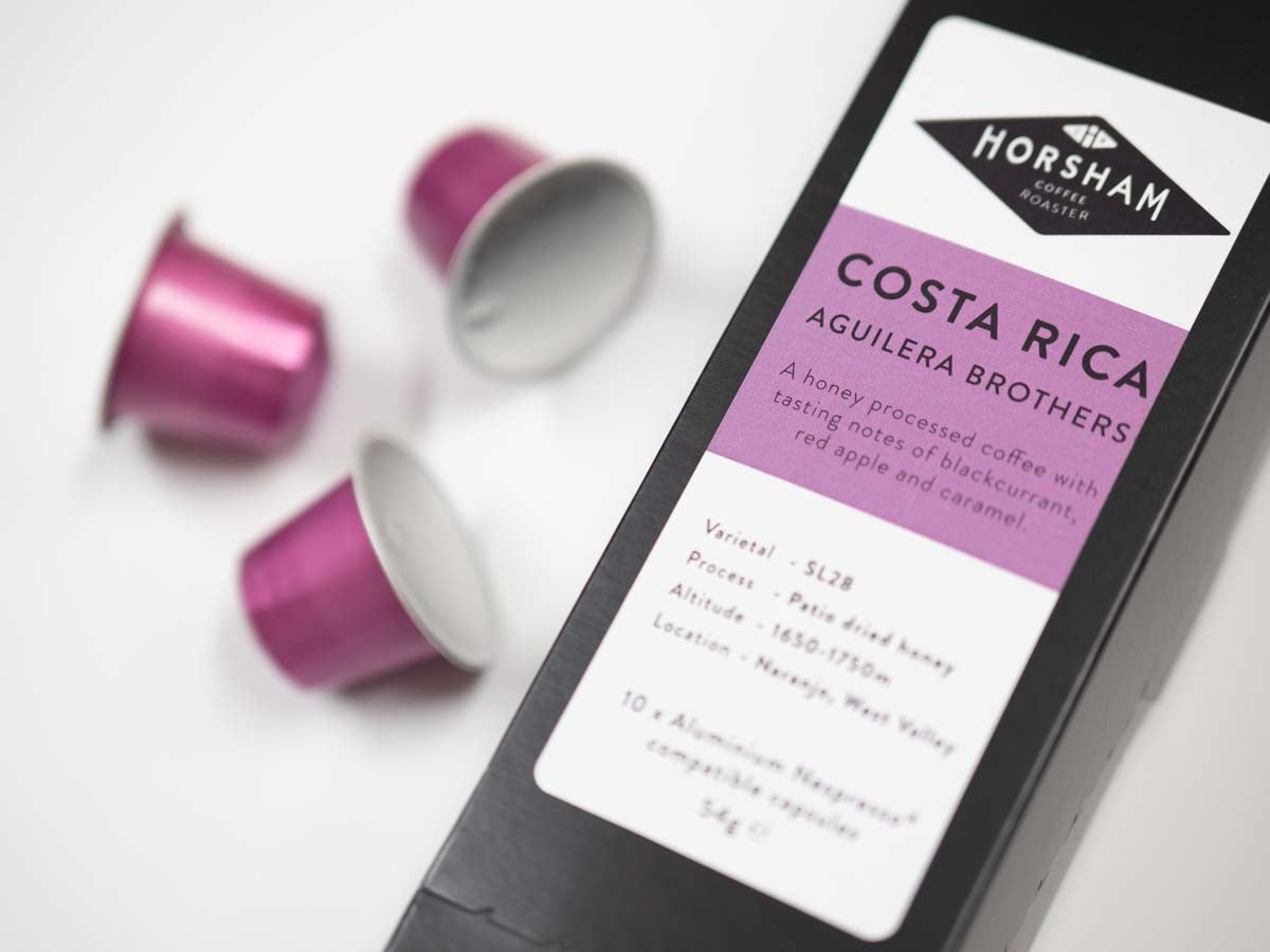 Speciality coffee pods from Costa Rica