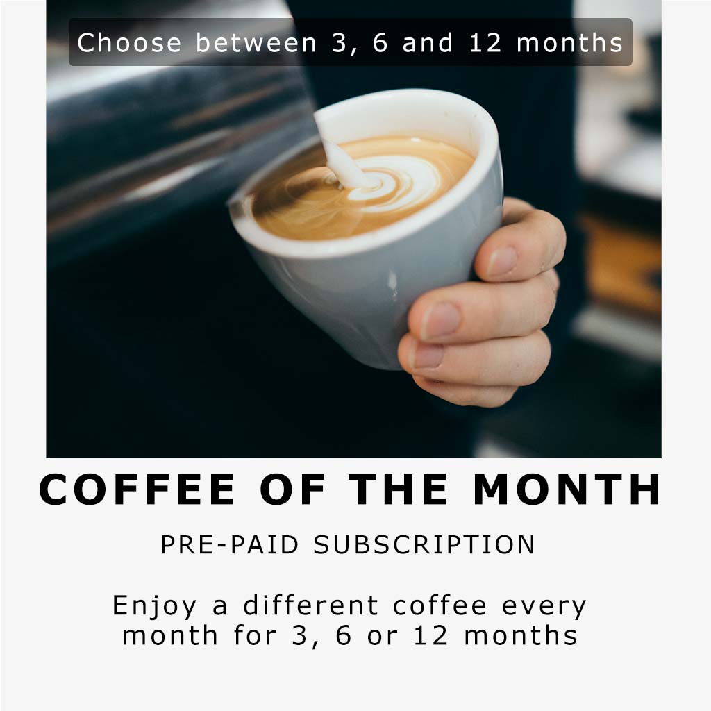 Coffee of the month pre-paid subscription