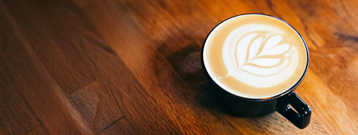 Flat white coffee at Horsham Coffee Roaster