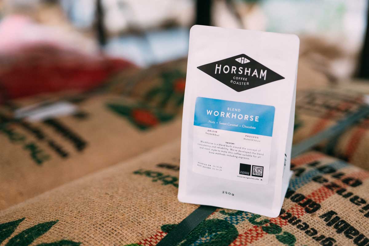 Workhorse blend from Horsham Coffee Roaster