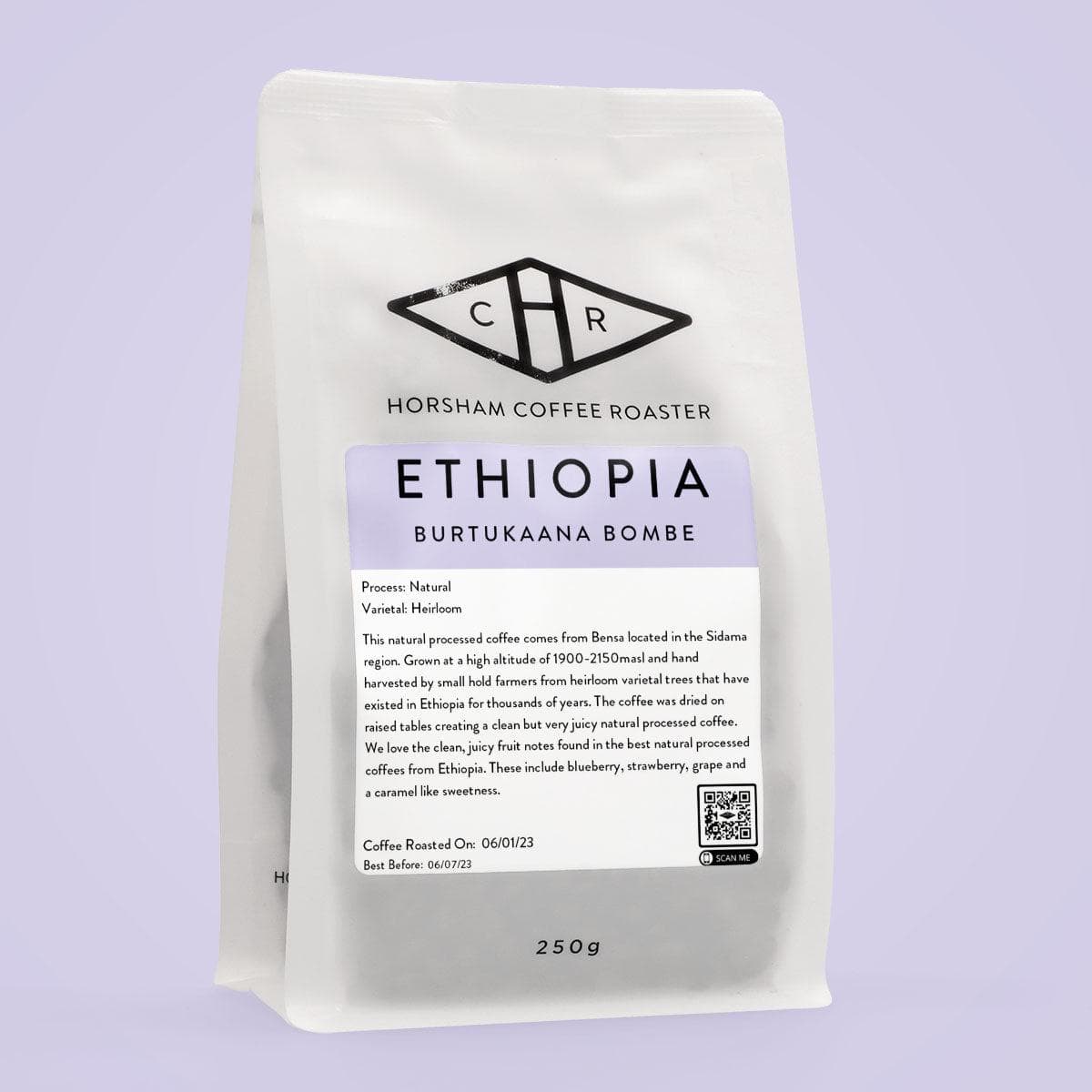 Ethiopia Burtikaana Bombe natural coffee