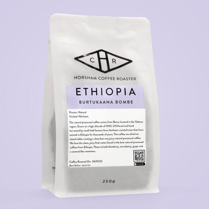 Ethiopia Burtikaana Bombe natural coffee