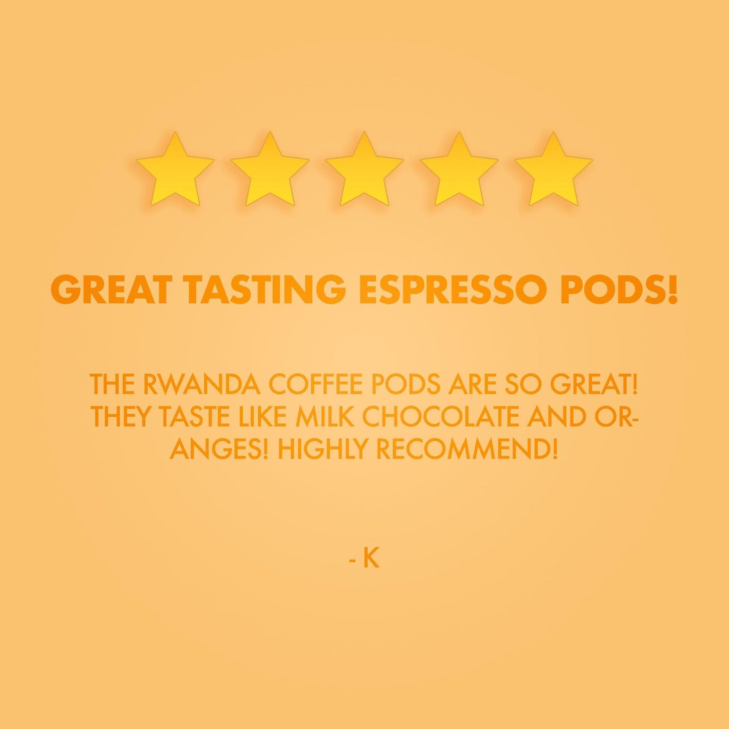 Rwanda Coffee Capsules - reduced to clear