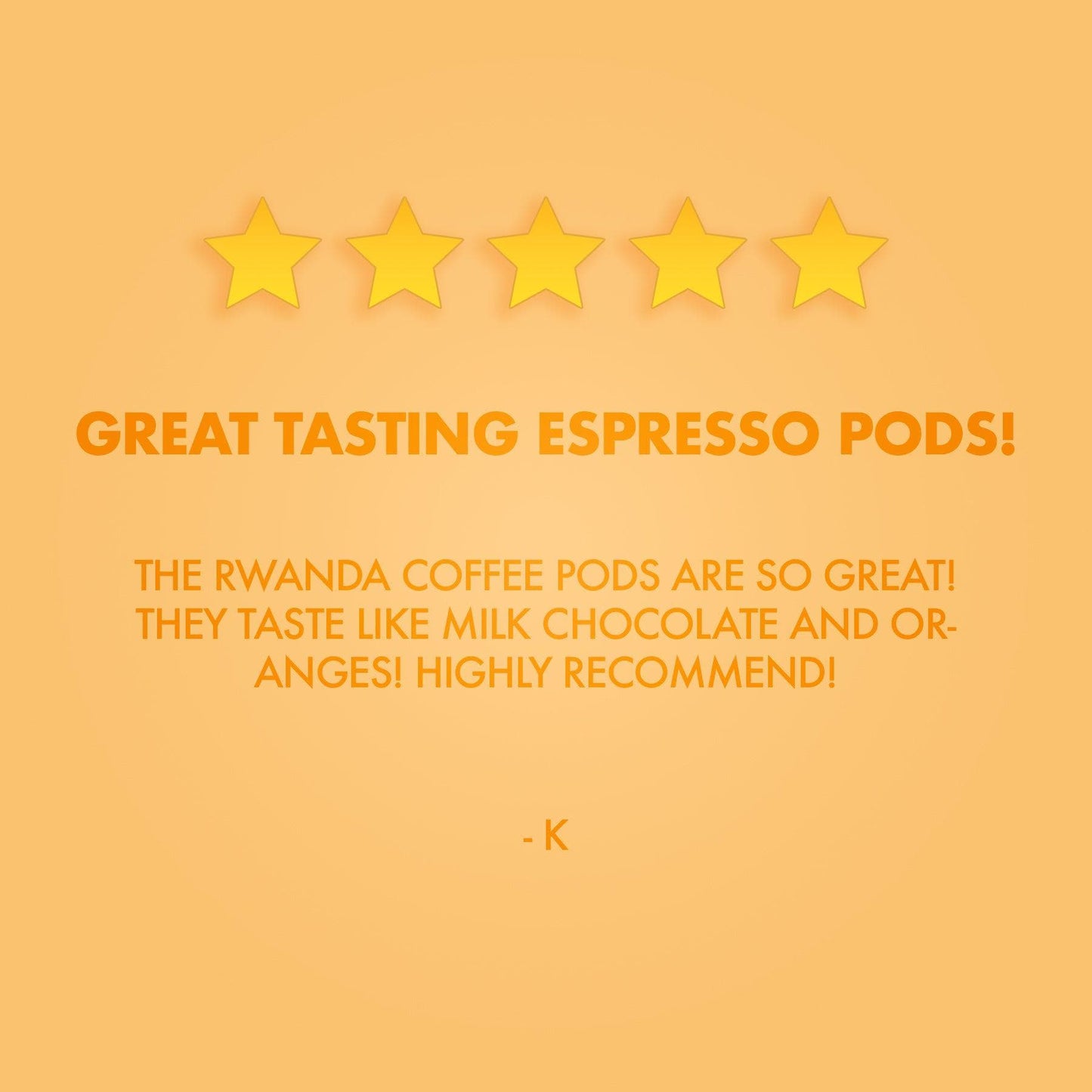 Rwanda Coffee Capsules - reduced to clear