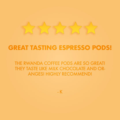 Rwanda Coffee Capsules - reduced to clear
