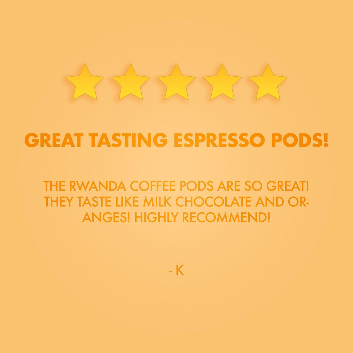Rwanda Coffee Capsules - reduced to clear